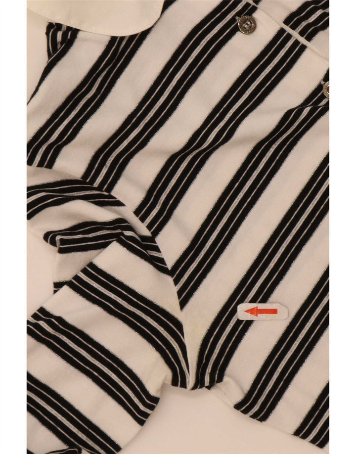Женская блузка-рубашка с рукавом 3/4 Emmanuel Schvili IT 42 Medium White Striped
