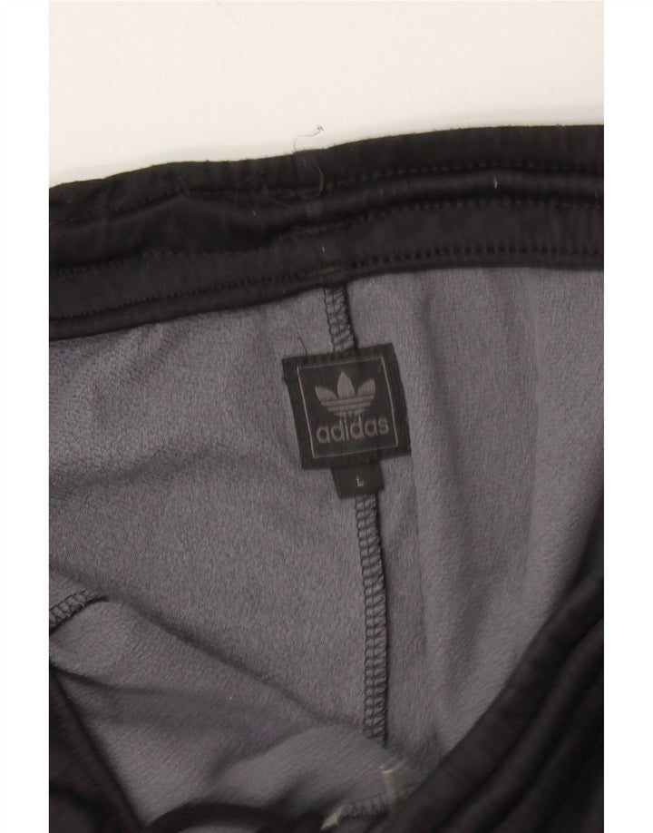 ADIDAS Mens Tracksuit Trousers Large  Black Polyamide Vintage Adidas and Second-Hand Adidas from Messina Hembry 