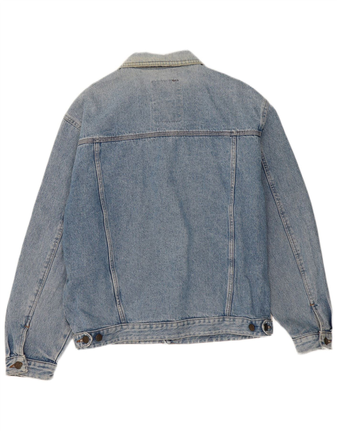 MASH Mens Denim Jacket UK 40 Large Blue Cotton