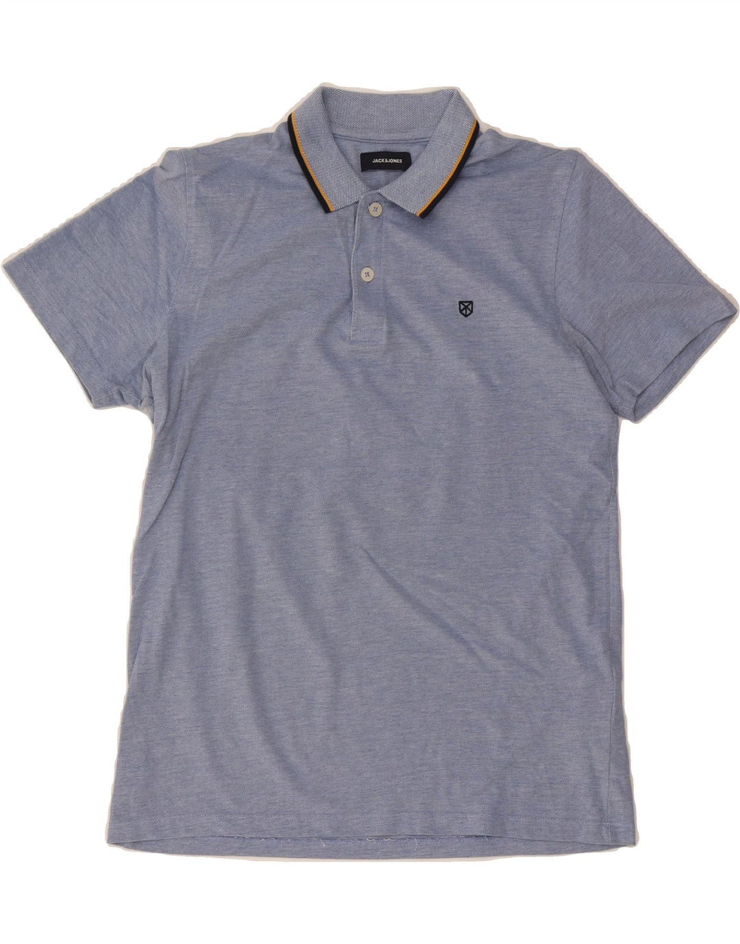 JACK & JONES Mens Polo Shirt Medium Blue Cotton Vintage Jack & Jones and Second-Hand Jack & Jones from Messina Hembry 
