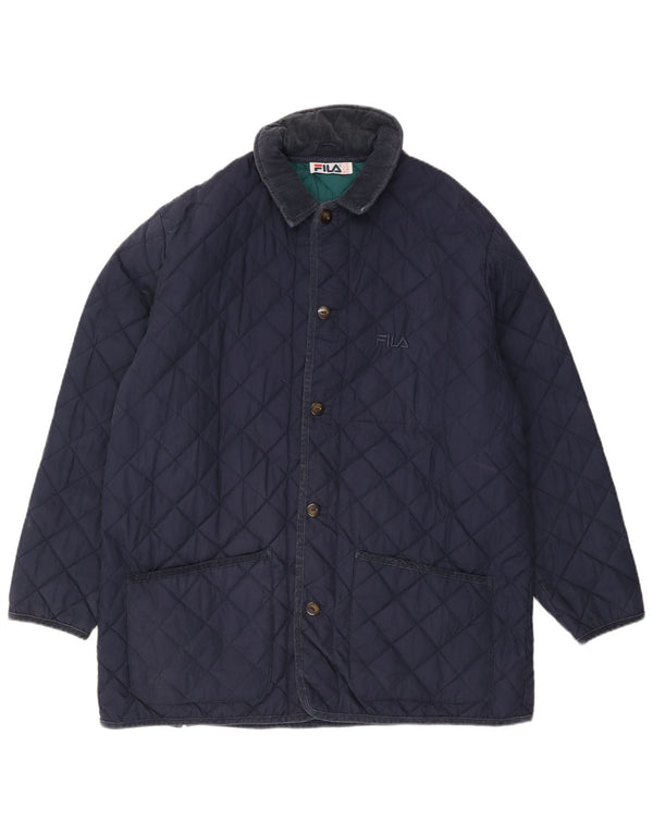 Fila Мужская стеганая куртка IT 56 3XL Темно-синий