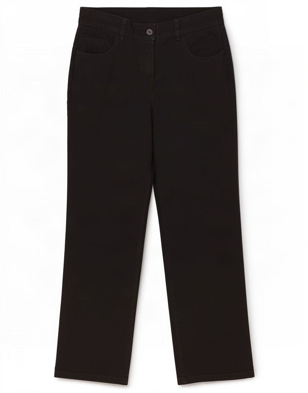 Женские прямые повседневные брюки Marks & Spencer UK 12, средние W30 L29, черные