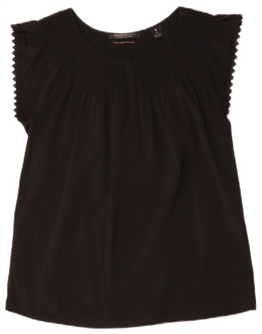 Женская блузка MAISON SCOTCH Top UK 14, средний черный полиэстер