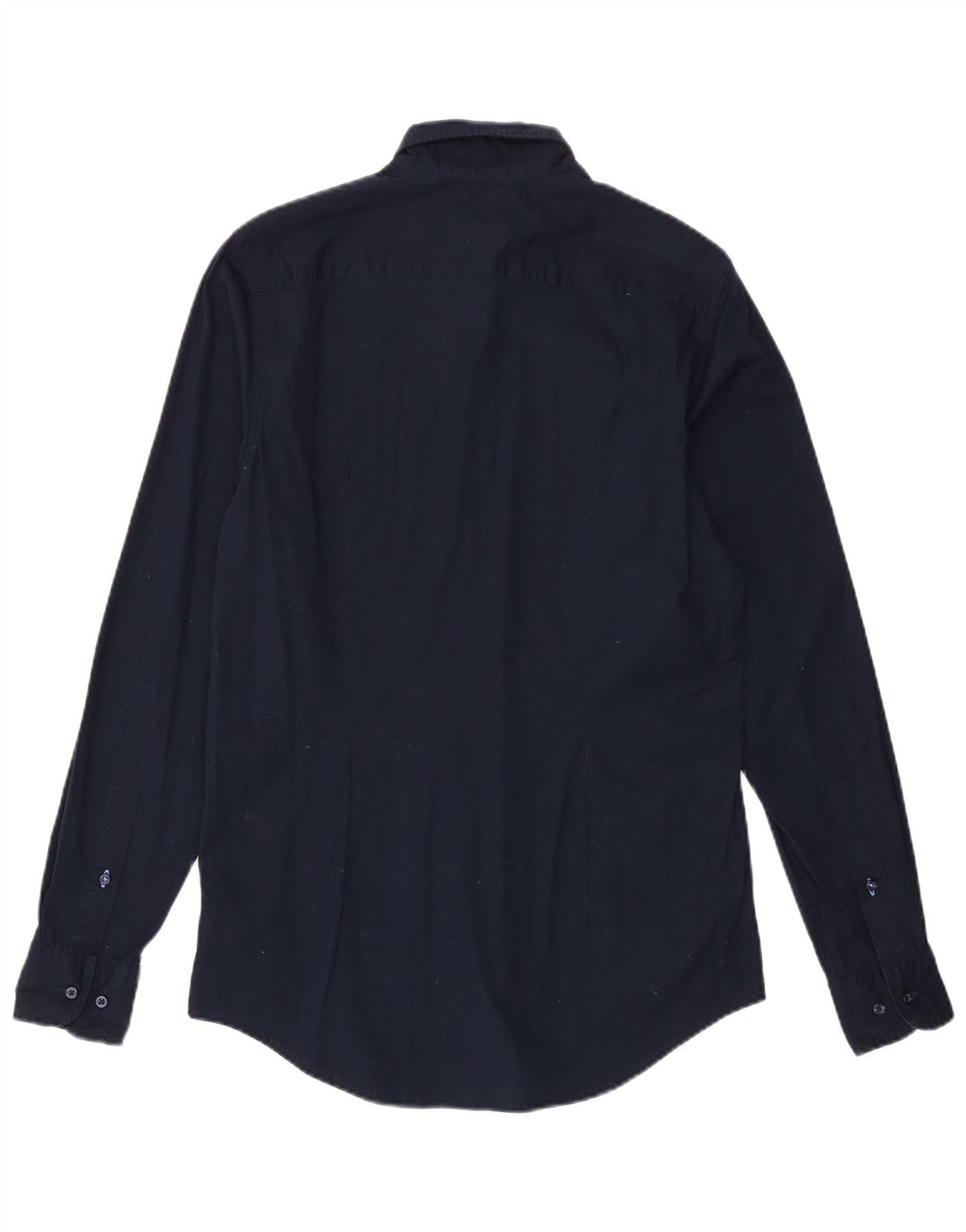 Tommy Hilfiger Мужская рубашка приталенного кроя, средний темно-синий хлопок