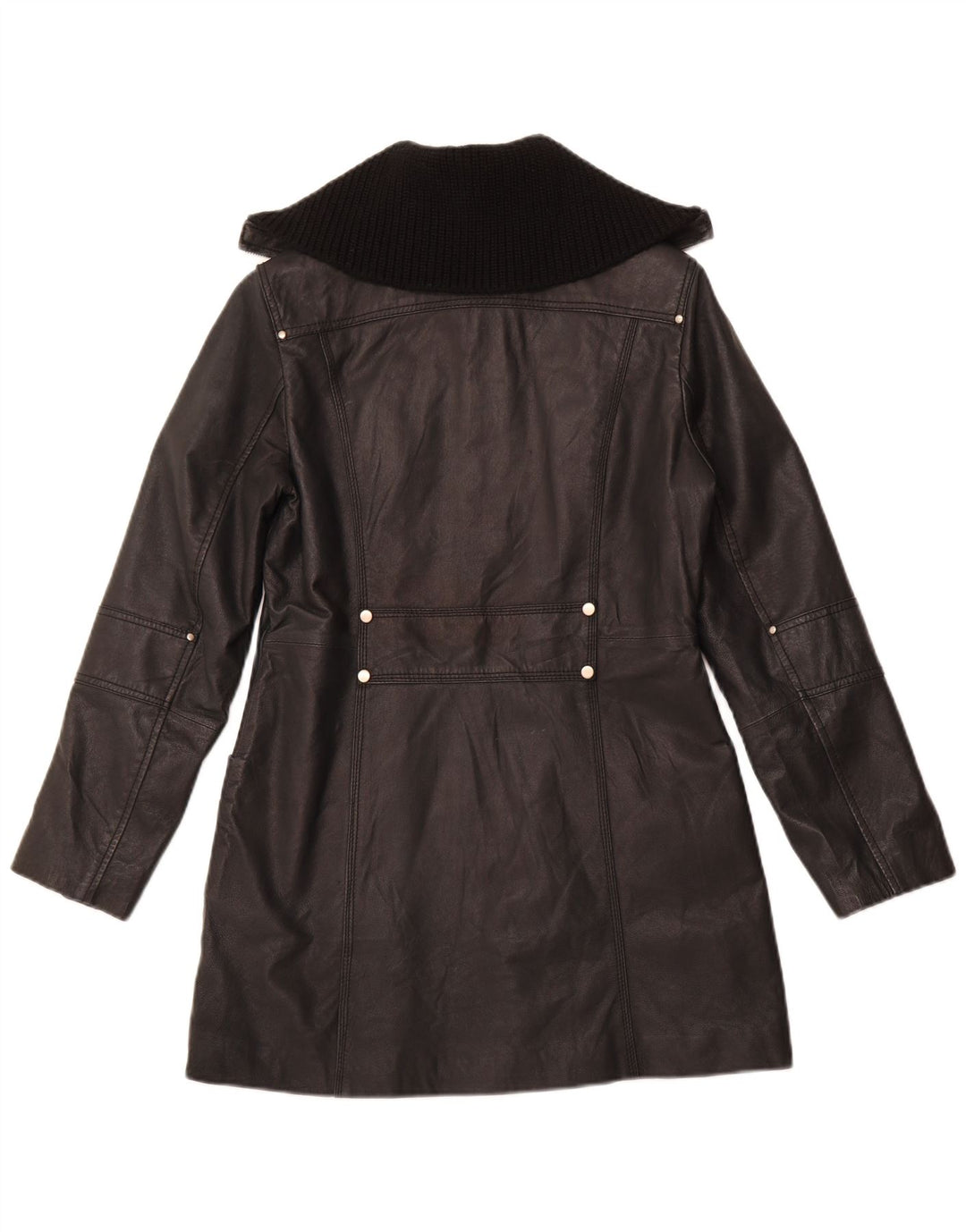 CONBIPEL Женское кожаное пальто IT 44 Medium Black Leather