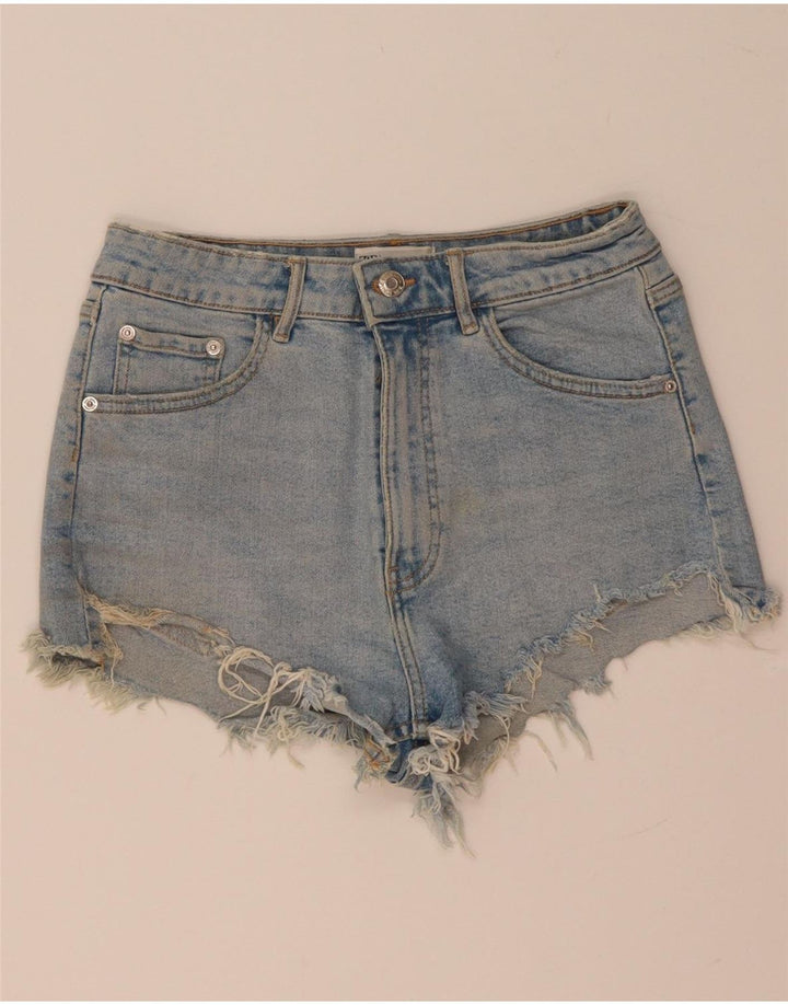 Женские джинсовые шорты Zara EU 38, маленькие W28, синие