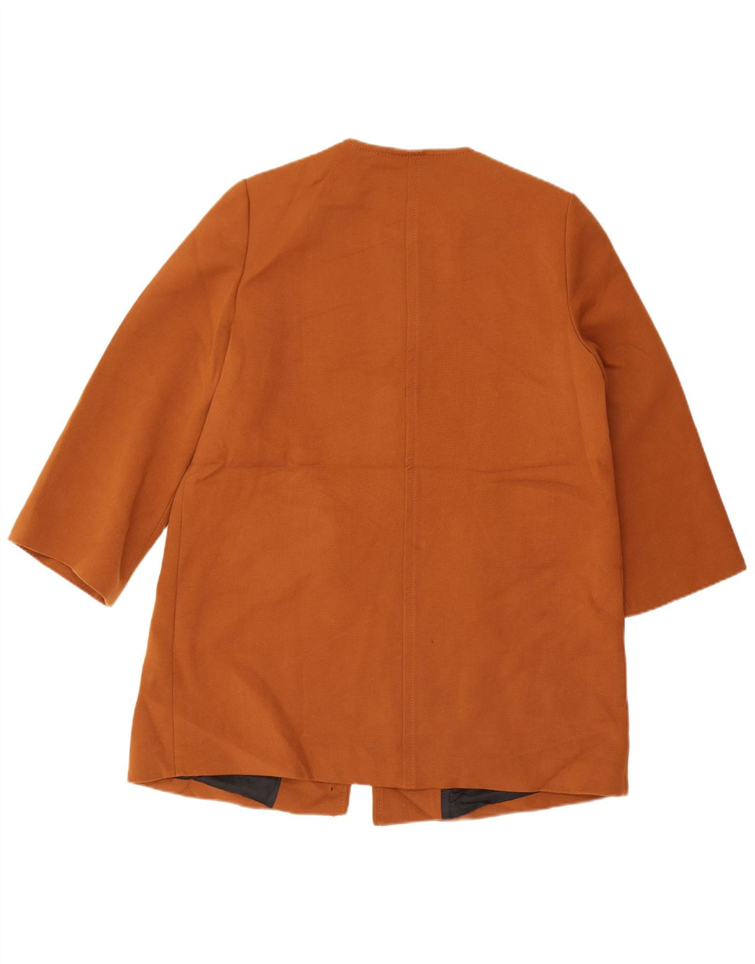 Женское пальто Zara UK 18 XL, коричневый полиэстер