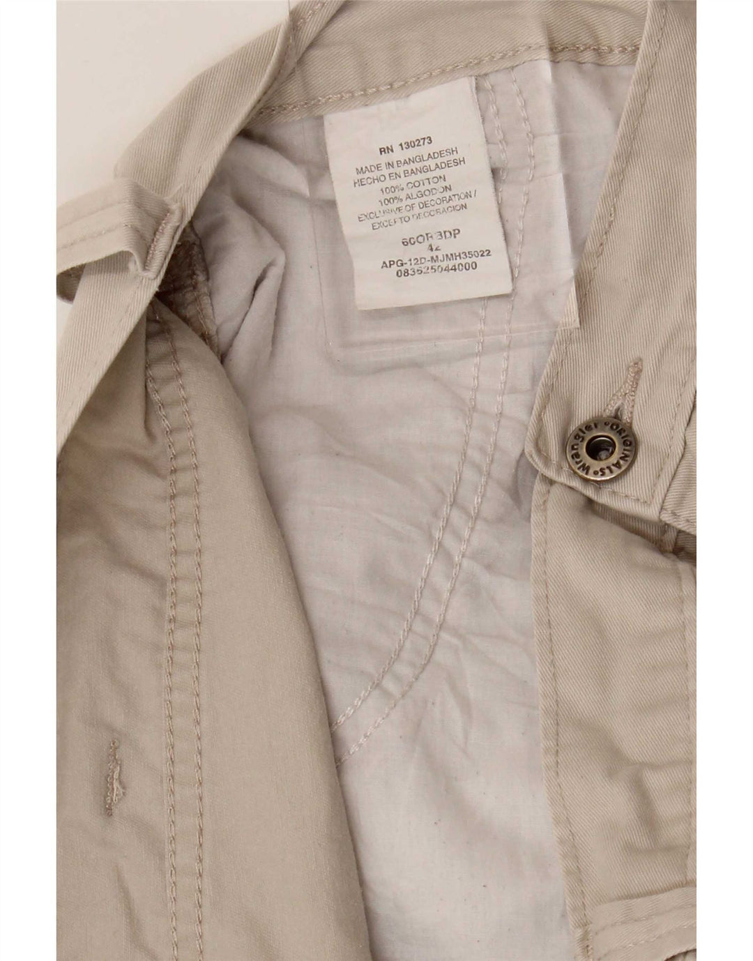 Мужские шорты карго Wrangler W42 2XL бежевые, хлопок