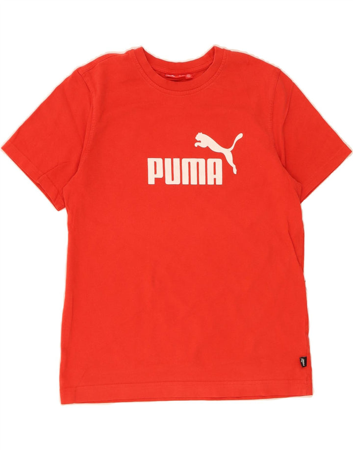 PUMA Womens Graphic T-Shirt Top UK 14 Medium Red Vintage Puma and Second-Hand Puma from Messina Hembry 