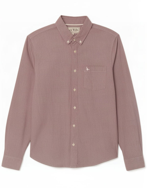 Jack Wills Mens Classic Fit Shirt Small Purple Cotton