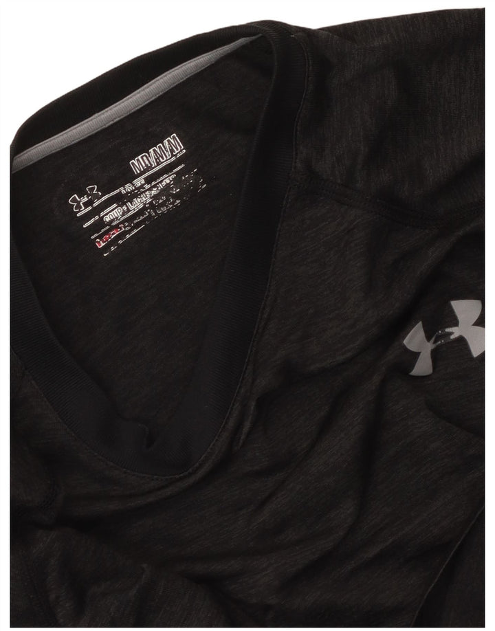 Мужская футболка свободного кроя Under Armour, средний черный в крапинку