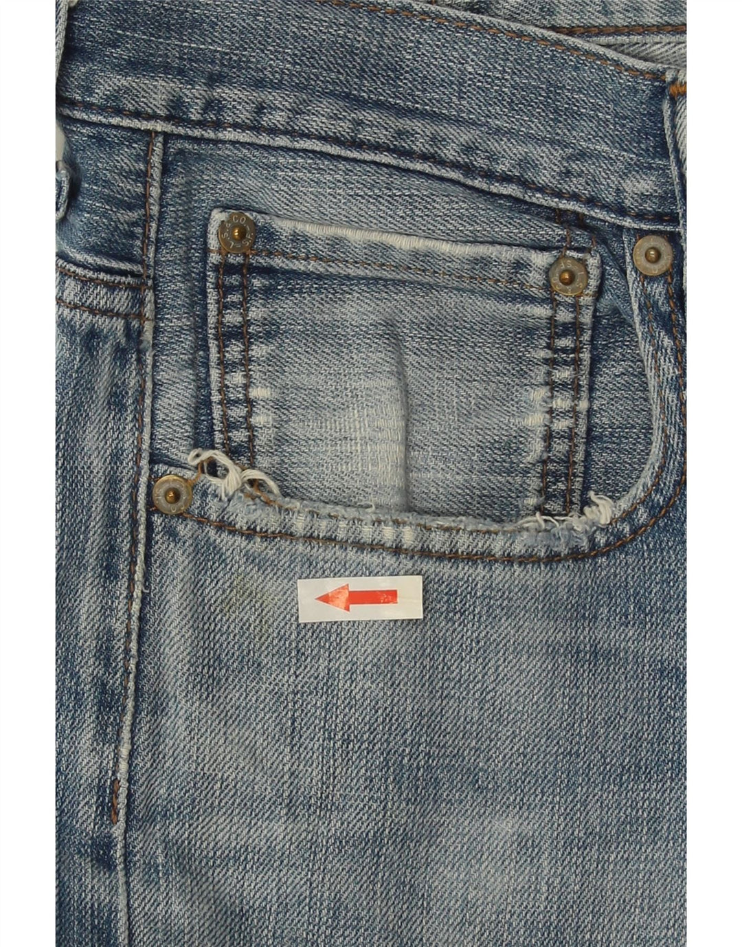 Мужские прямые джинсы LEVI'S W32 L26 синие, хлопок