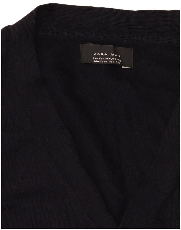 Мужской кардиган Zara XL темно-синий