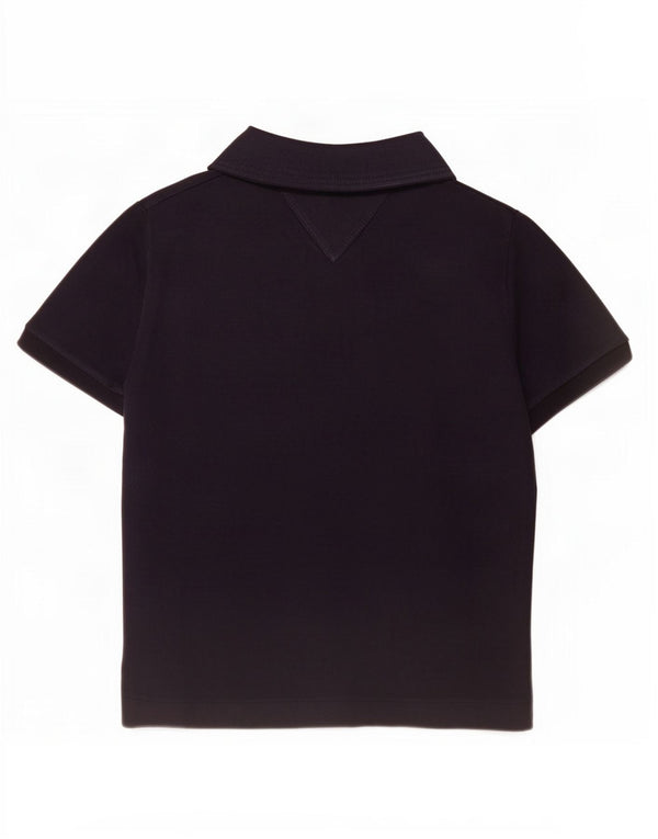 Tommy Hilfiger Womens Polo Shirt UK 20 2XL Navy Blue Lyocell