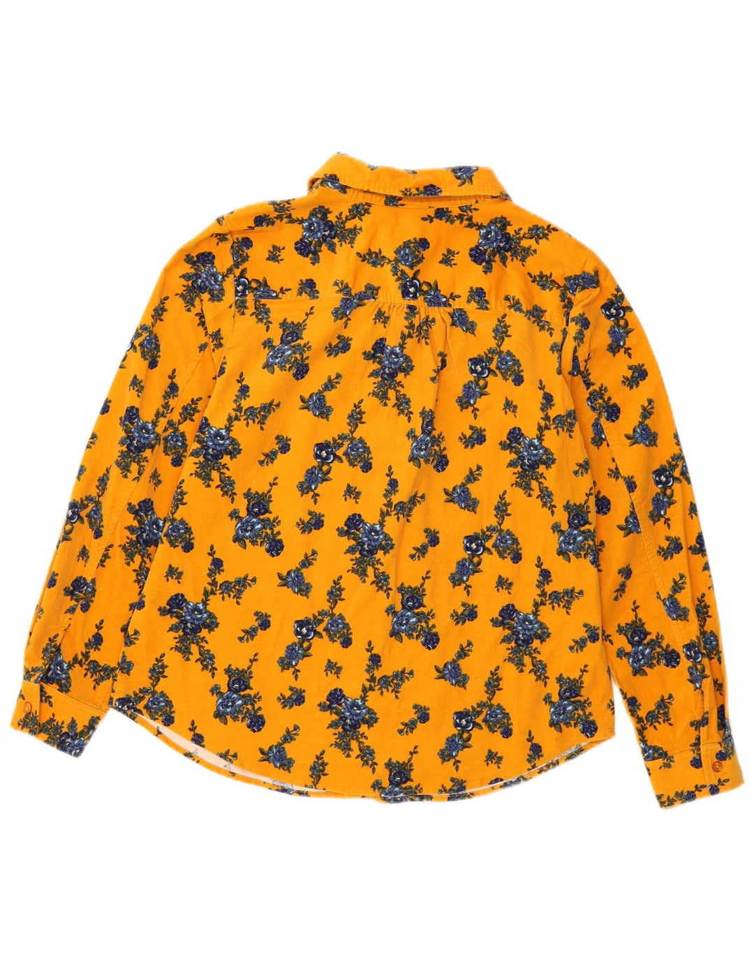 Женская вельветовая рубашка Denim & Co, большой желтый цвет, хлопок, Великобритания 16