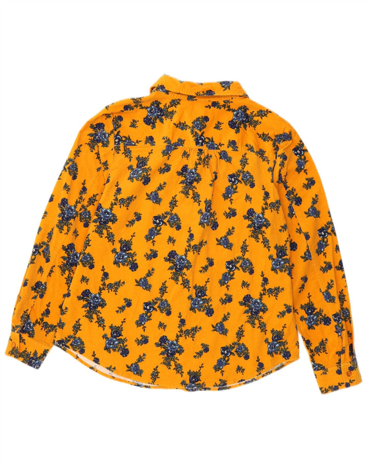 Женская вельветовая рубашка Denim & Co, большой желтый цвет, хлопок, Великобритания 16