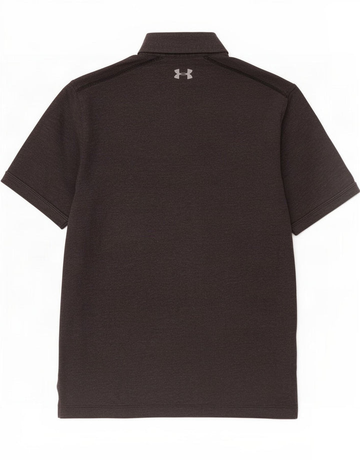 Мужская рубашка поло Under Armour Heat Gear среднего серого цвета