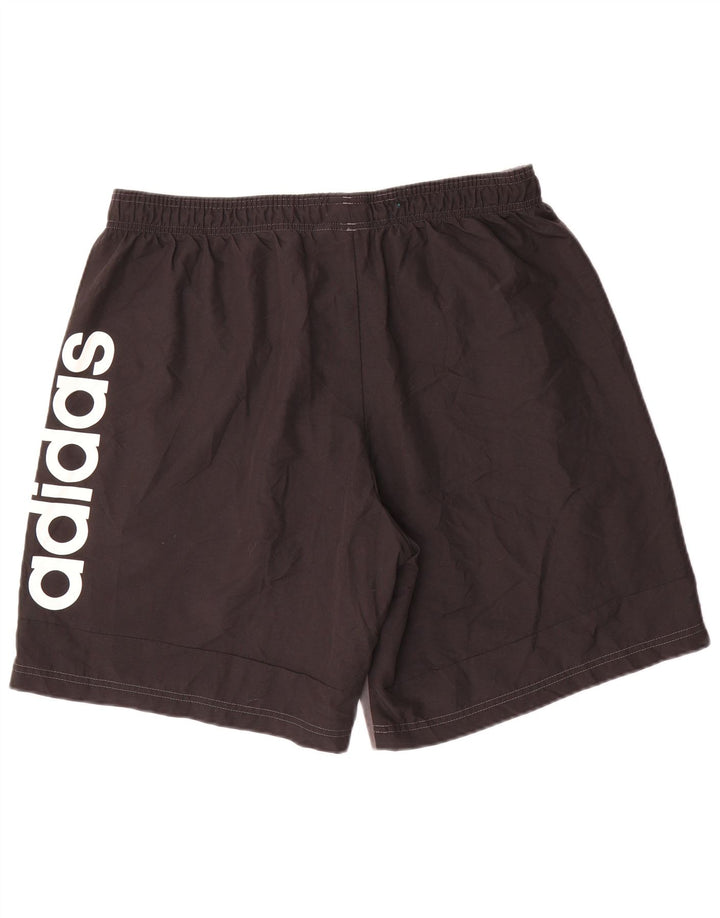 Мужские спортивные шорты Adidas с графическим рисунком XL, серые, полиэстер с цветными блоками