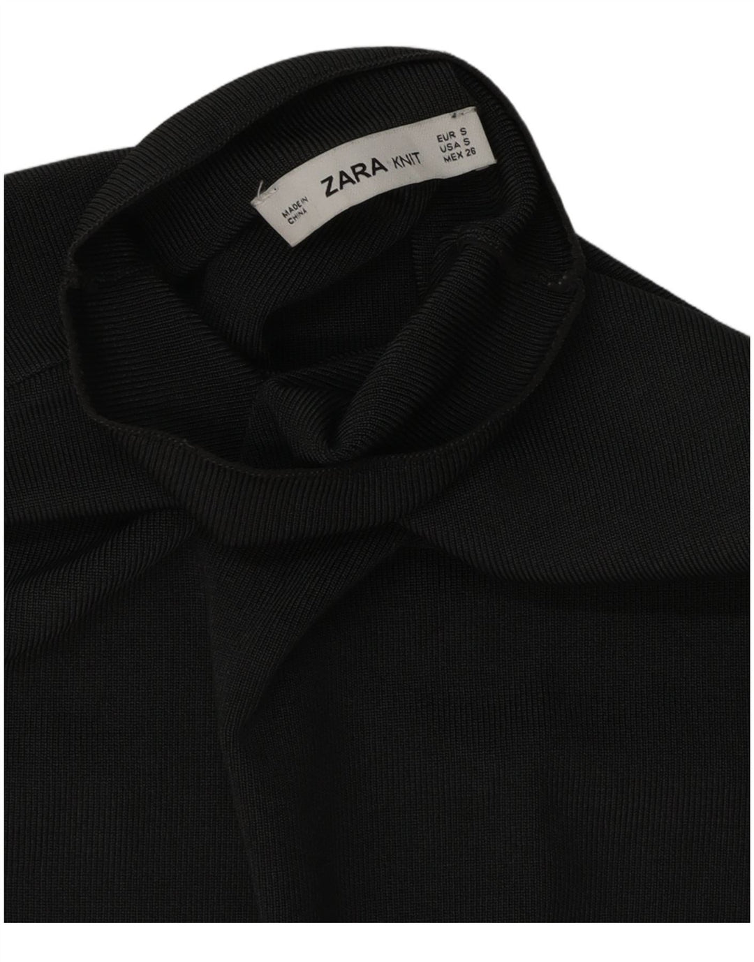 Женский вязаный укороченный топ без рукавов Zara UK 10, маленький серый