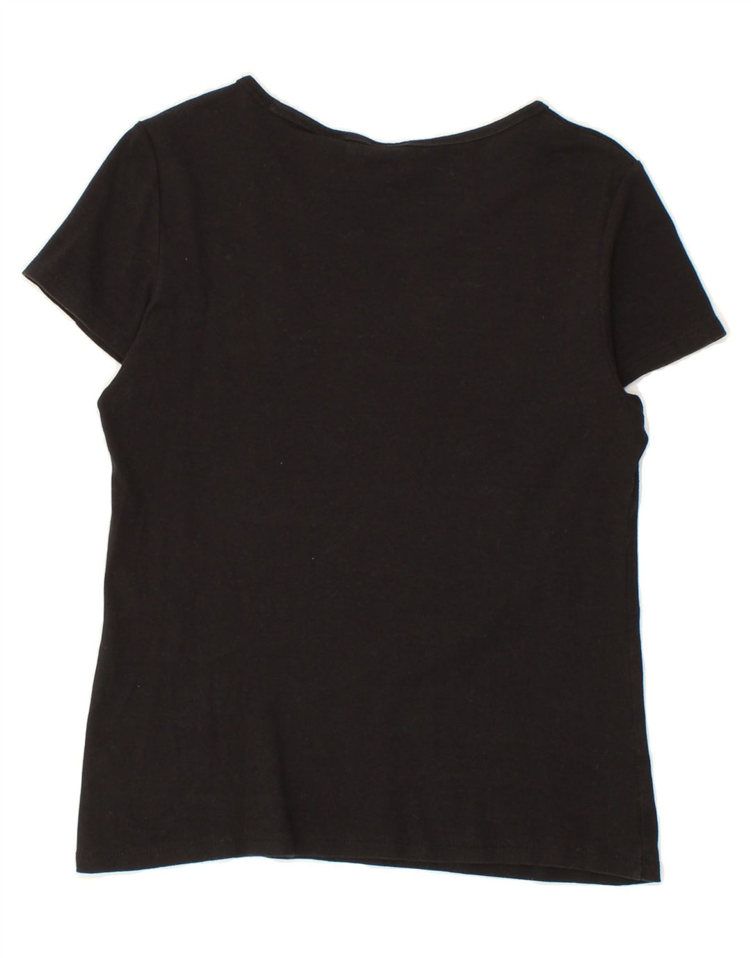LEVI'S Womens T-Shirt Top UK 14 Large Black Vintage Levi's and Second-Hand Levi's from Messina Hembry 