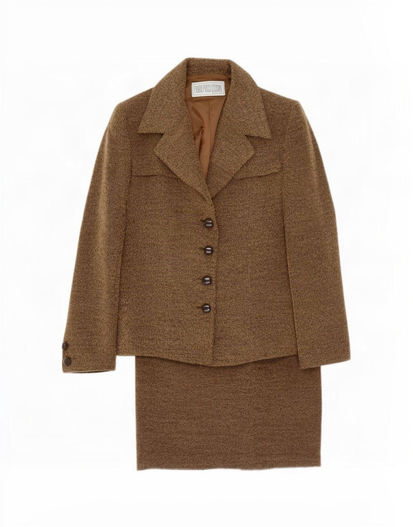 Mario Pucci Cecconi Женский комплект из 2 частей с юбкой IT 44 Medium W28 Коричневый