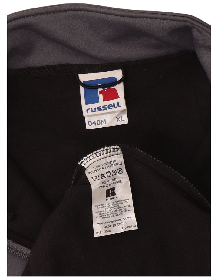 Мужская спортивная куртка RUSSELL ATHLETIC XL, серый полиэстер