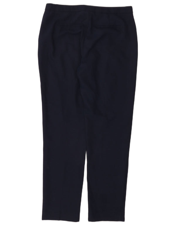 Женские узкие брюки-чиносы Reiss UK 12, средние W32 L29, темно-синие, шерсть
