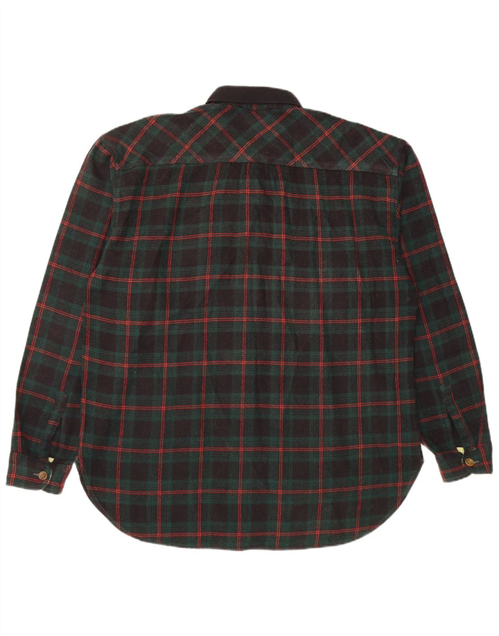 Мужская фланелевая рубашка Casucci, большая зеленая клетка в полиакрил