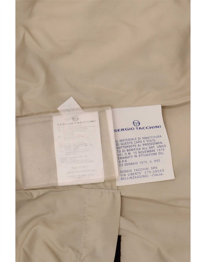 Мужской жилет с подкладкой Sergio Tacchini UK 42 XL, бежевый полиэстер