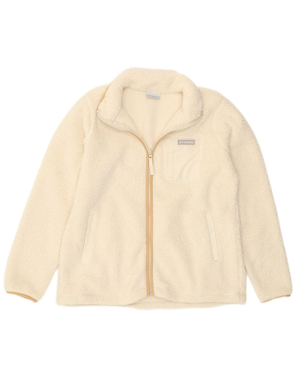 Мужская флисовая куртка Columbia UK 40, большая белая полиэстер