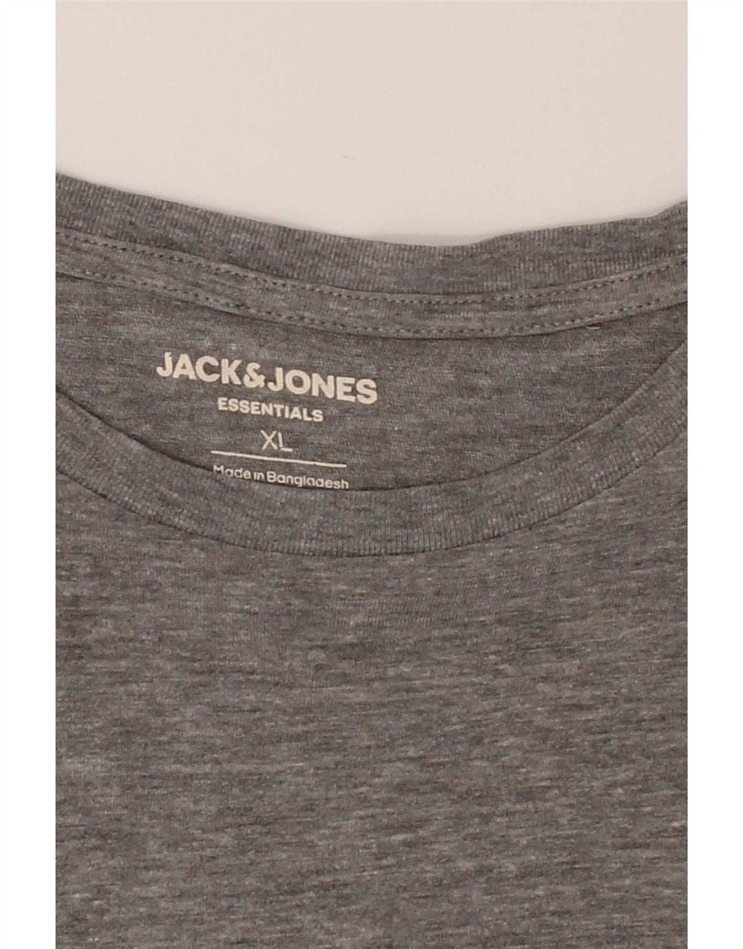 JACK & JONES Mens T-Shirt Top XL Grey Cotton Vintage Jack & Jones and Second-Hand Jack & Jones from Messina Hembry 