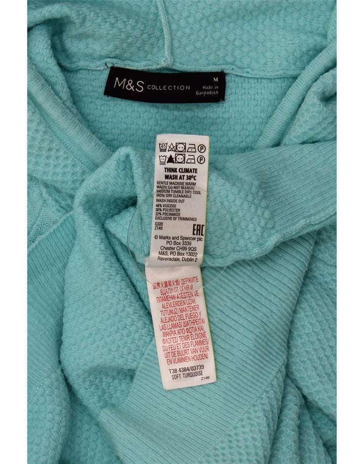 Женский джемпер свободного кроя MARKS & SPENCER UK 14, средний бирюзовый