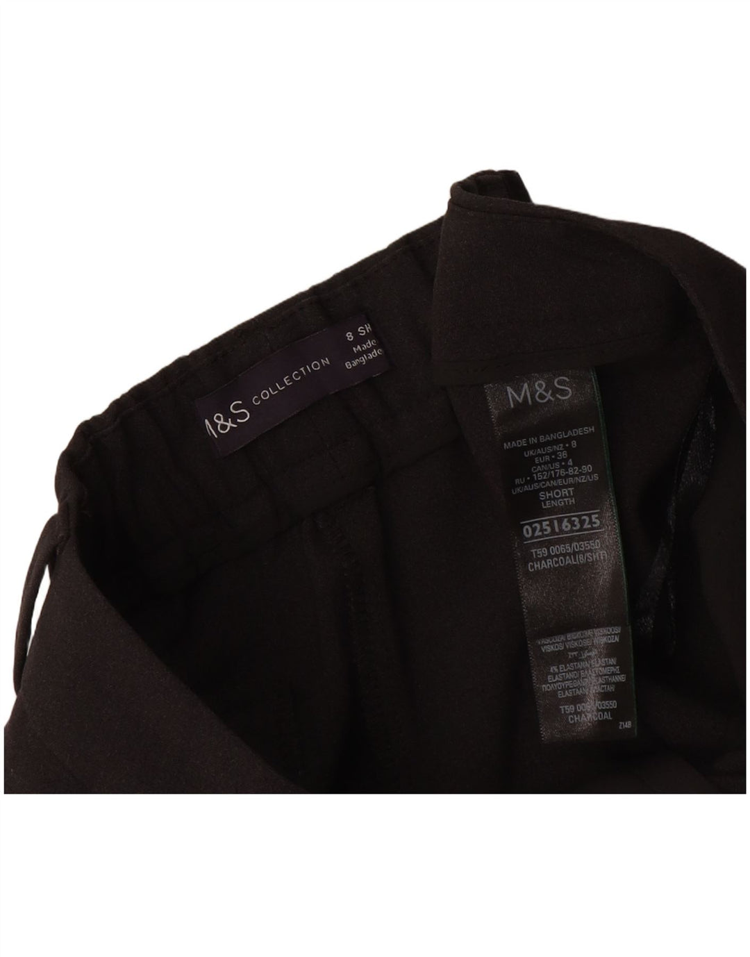 Женские укороченные брюки Marks & Spencer UK 8, маленькие W27 L26, серый полиэстер