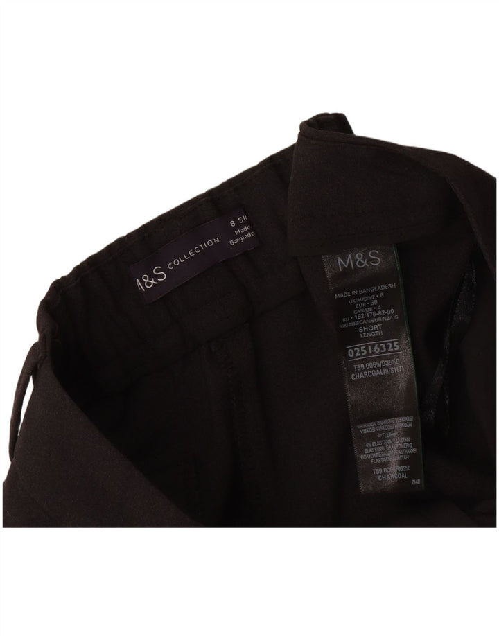 Женские укороченные брюки Marks & Spencer UK 8, маленькие W27 L26, серый полиэстер