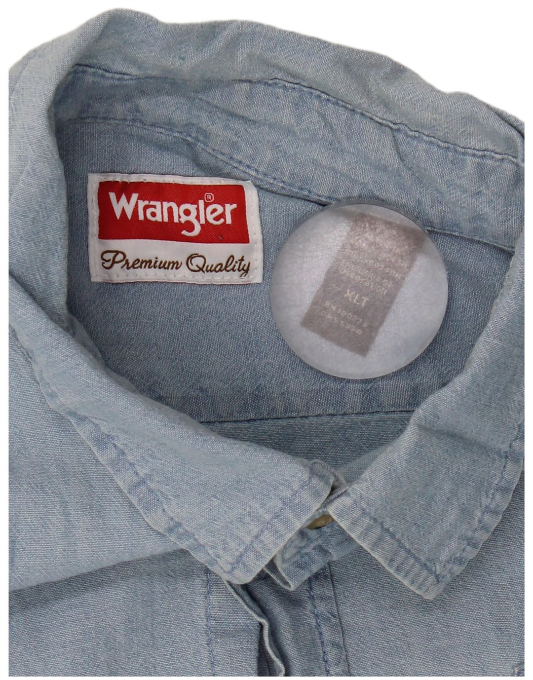 Мужская рубашка Wrangler XL, синяя, хлопок