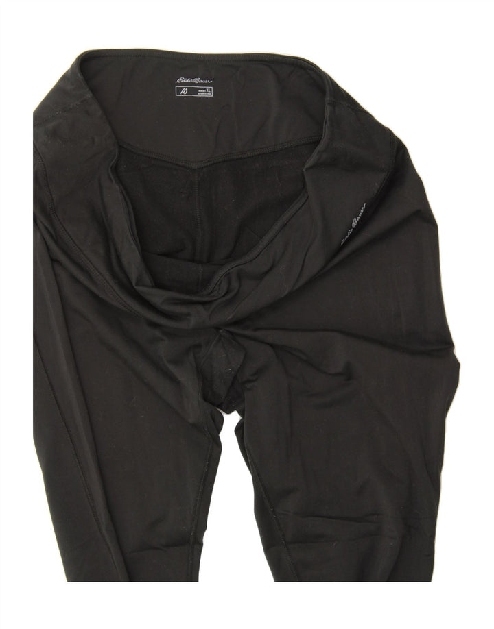 EDDIE BAUER Womens Leggings UK 18 XL  Black Polyester Vintage Eddie Bauer and Second-Hand Eddie Bauer from Messina Hembry 