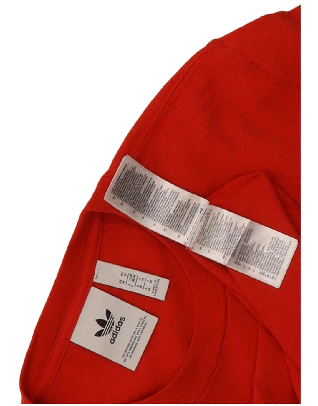 Мужская футболка Adidas с рисунком из хлопка среднего красного цвета