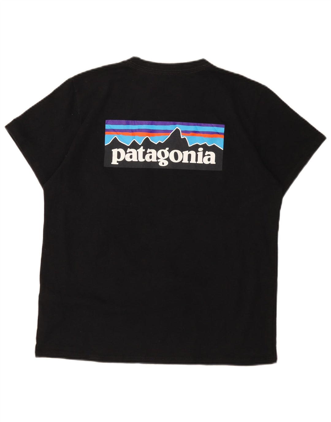 Женская футболка с рисунком Patagonia Top UK 16, большой черный полиэстер