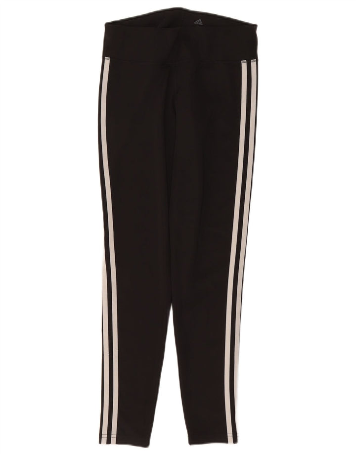 Женские леггинсы Adidas Climalite UK 8/10, маленькие черные из полиэстера