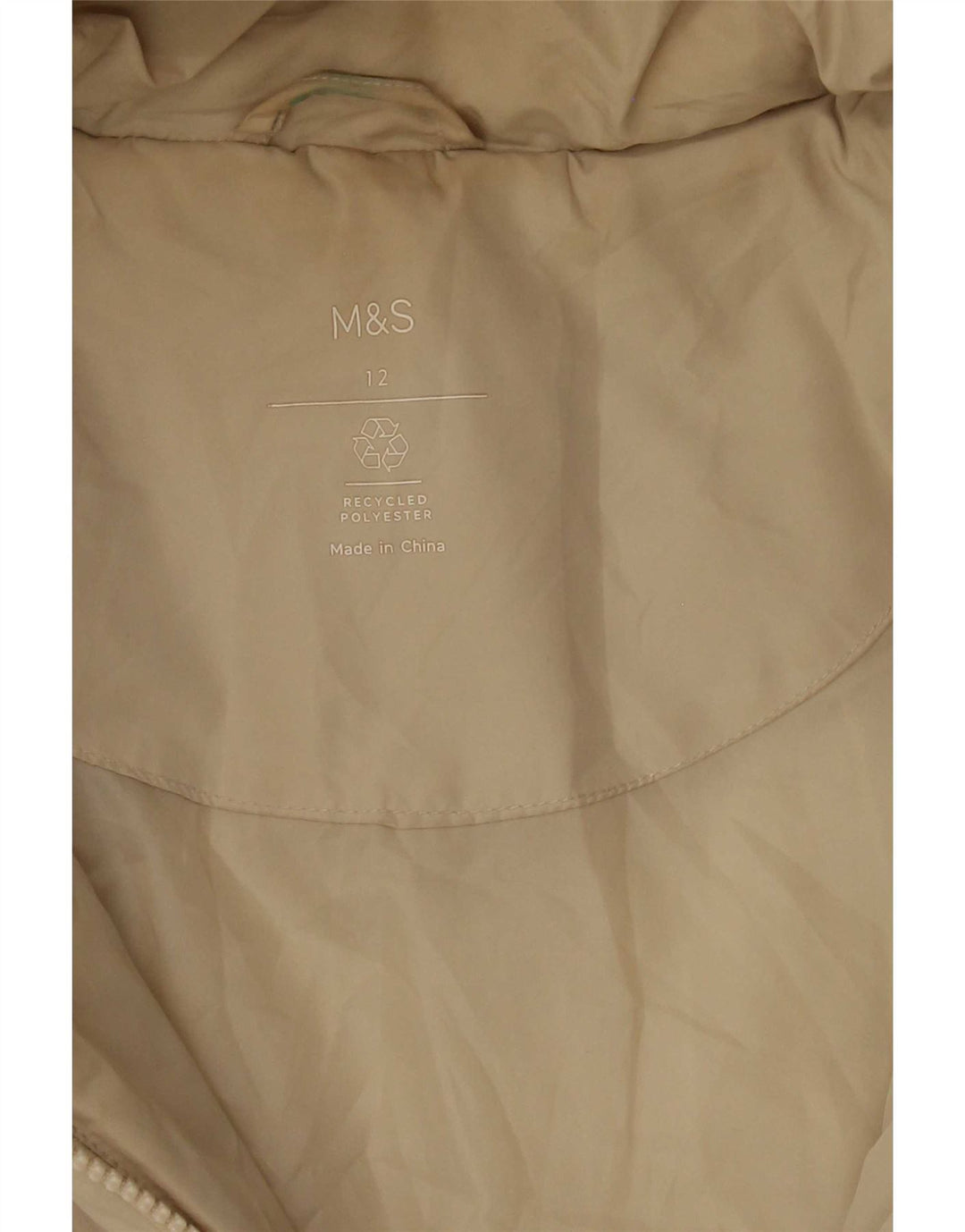 Женская утепленная куртка с капюшоном Marks & Spencer UK 12, средний белый