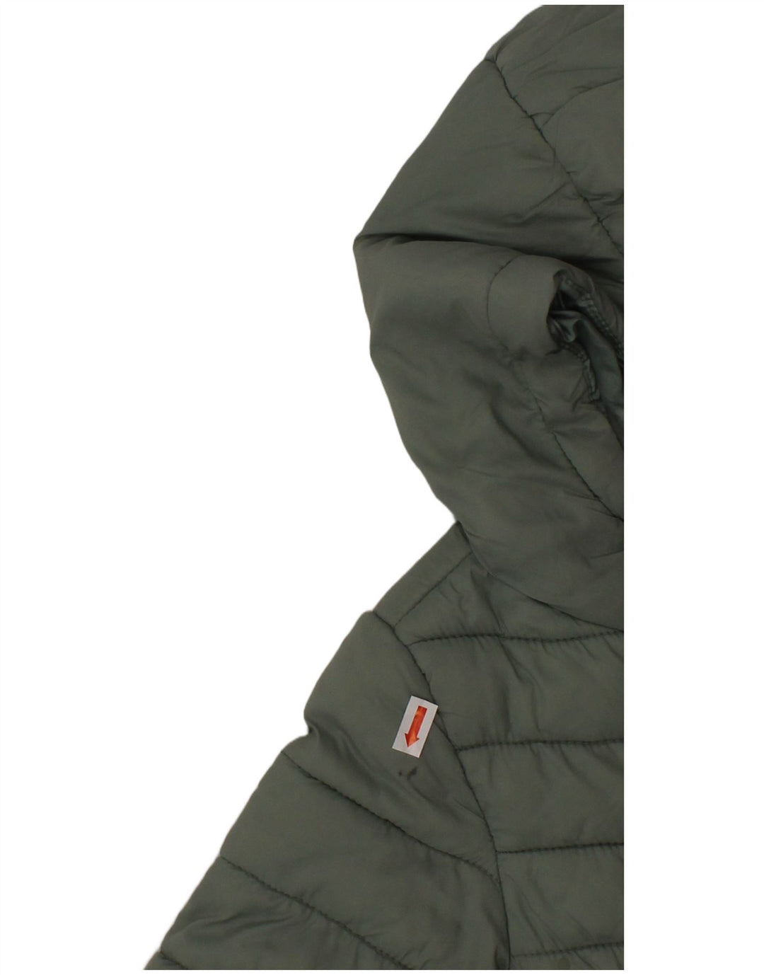 DKNY Утепленная куртка с капюшоном для маленьких девочек 18–24 месяцев, зеленый нейлон