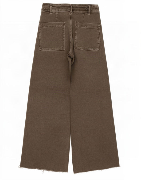 Женские прямые широкие джинсы Zara The Marine EU 36 XS W26 L27 цвета хаки