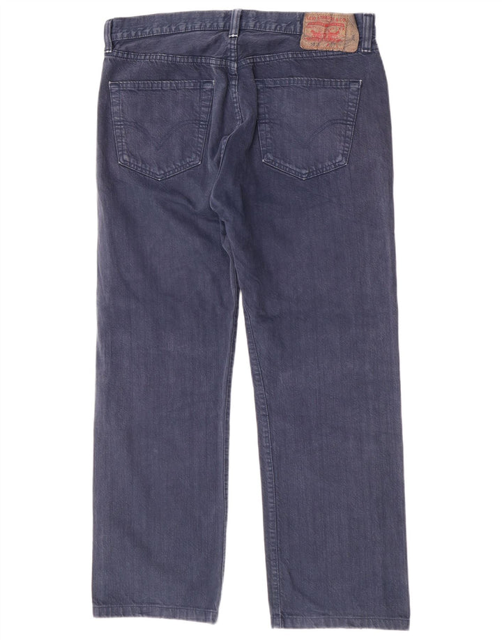 Мужские прямые джинсы Levi's 501 W36 L29 темно-синие, хлопок
