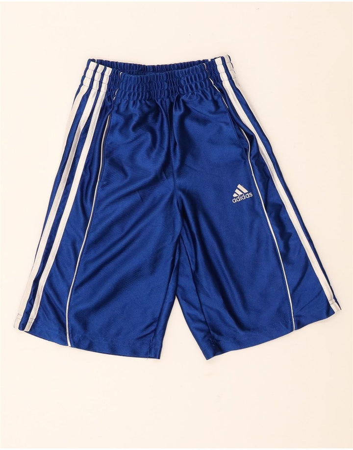 Спортивные шорты Adidas для мальчиков 7-8 лет XS, синие, полиэстер