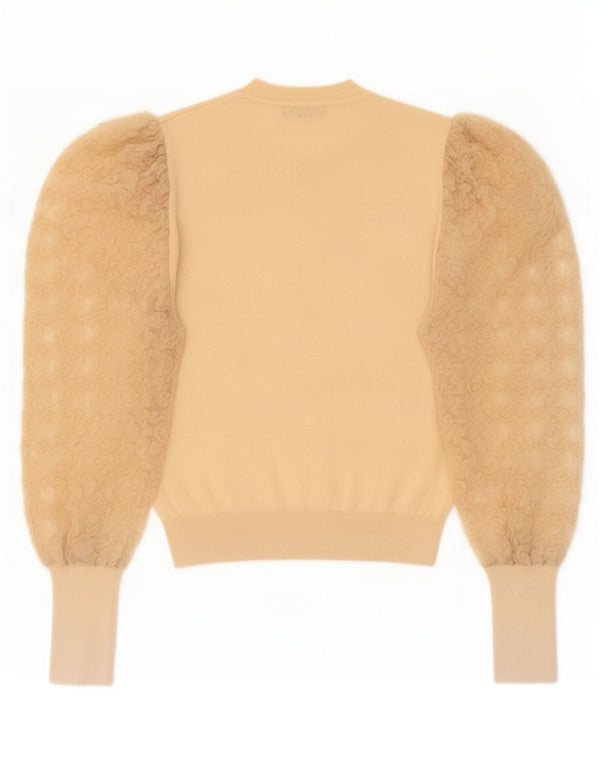 Женская блузка Zara Top UK 12, средний бежевый