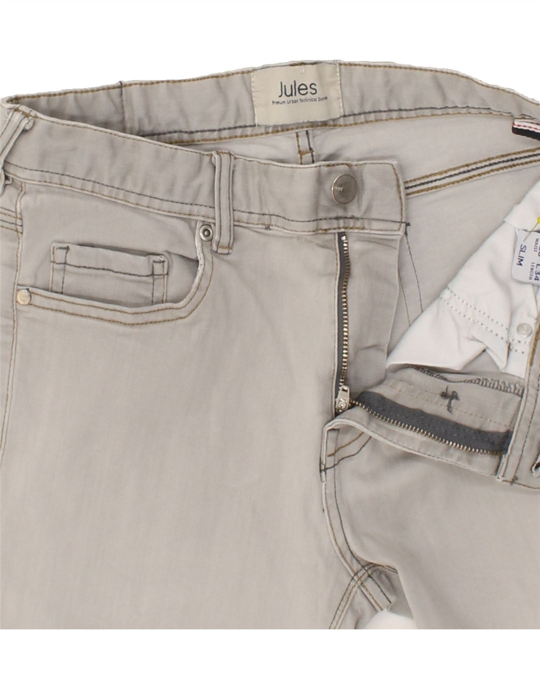 JULES Womens Slim Jeans W28 L34  Grey Cotton Vintage Jules and Second-Hand Jules from Messina Hembry 