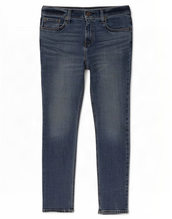 Мужские джинсы скинни Hollister W31 L30, синий хлопок