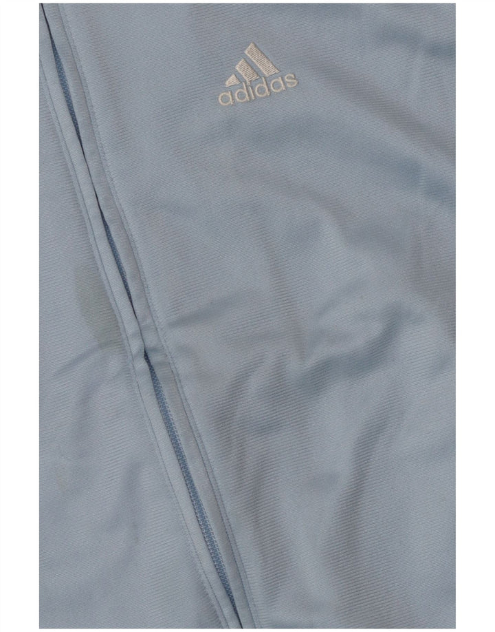 Спортивный костюм Adidas для мальчиков, верхняя куртка 13–14 лет, синяя, полиэстер с цветными блоками