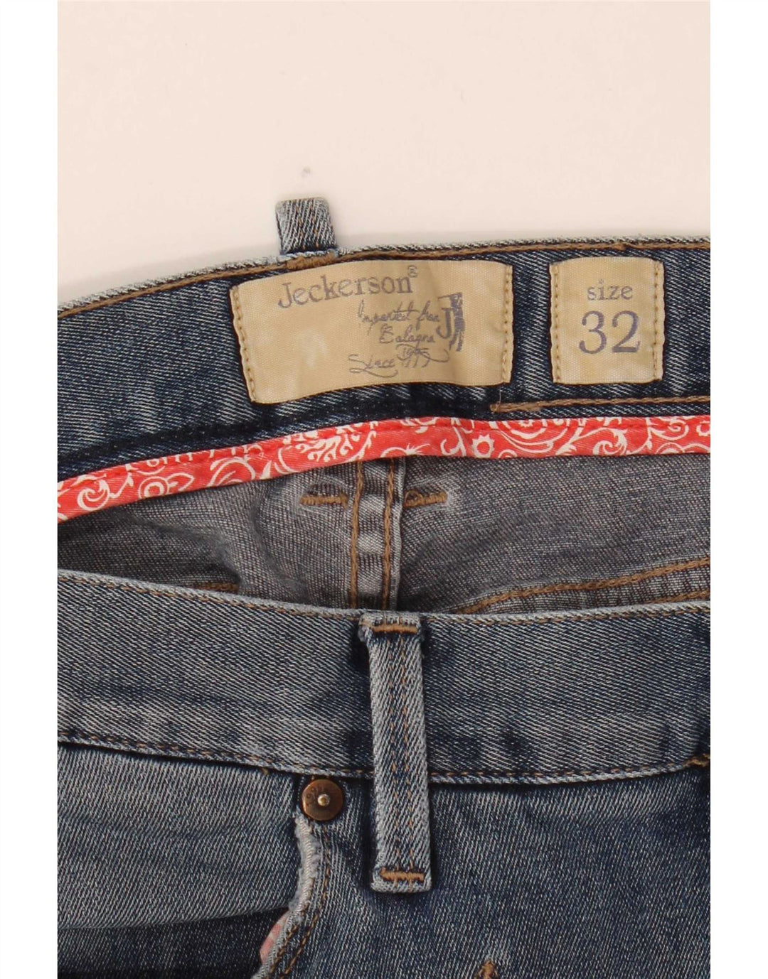 Женские узкие джинсы Jeckerson W32 L31 синие, хлопок