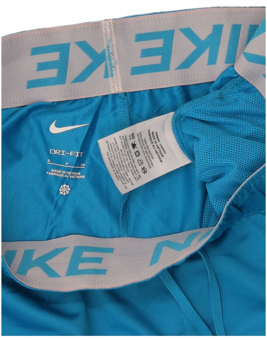Женские спортивные шорты NIKE Dri Fit UK 10, маленькие синие, полиэстер